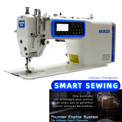 Máquina recta inteligente MAQI Q5TT-M-4C-I con corte de hilo