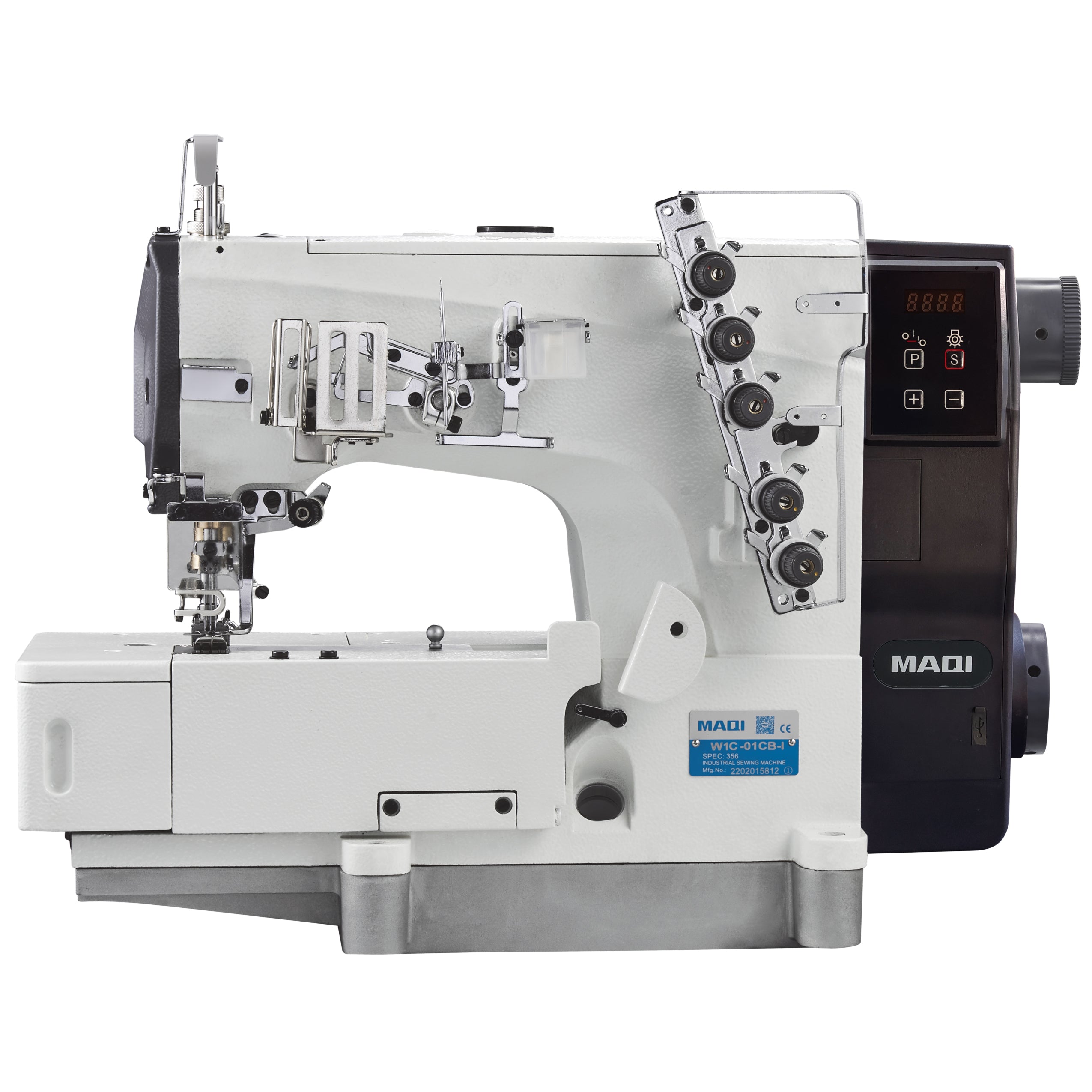 Máquina interlock 3 agujas MAQI W1C-FQx364-1 cama plana