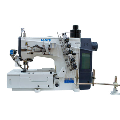 Interlock electrónica 3 agujas MAQI W5-FQX364/EST-II cama plana